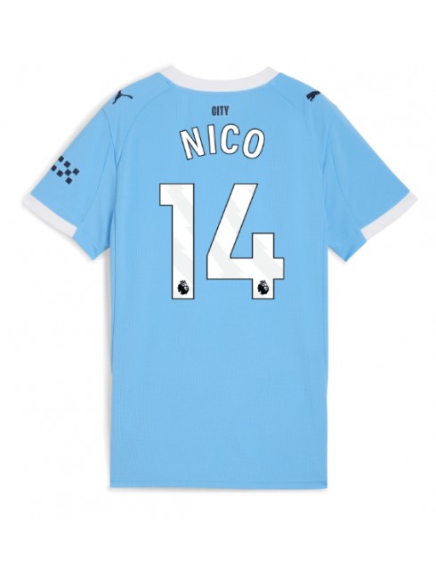 Manchester City Nico Gonzalez #14 Zenski Domaci Dres 2025-26 Kratak Rukavima Manchester City Nico Gonzalez #14 Zenski Domaci Dres 2025-26 Kratak Rukavima